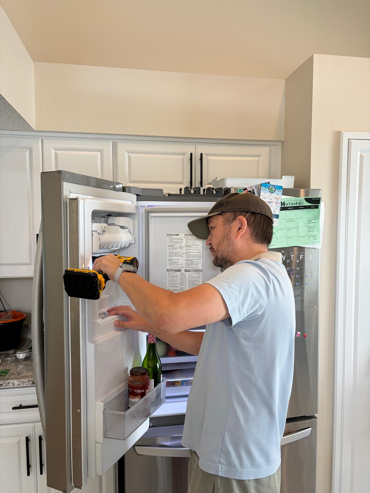 Refrigerator repair by AK Service Solutions technician in Tampa